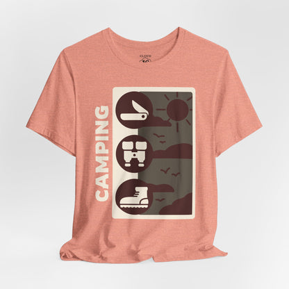 Adventure Awaits Camping T-Shirt - Unisex Outdoor Nature Lover Tee