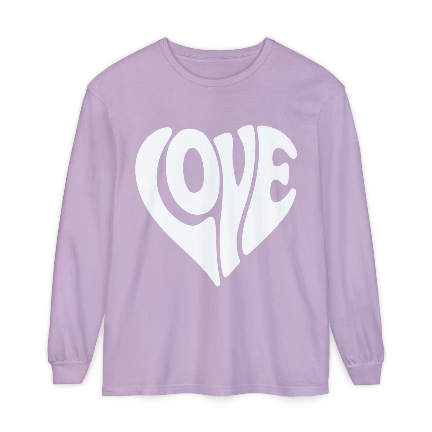 Love Heart Long Sleeve T-Shirt - Unisex Cozy Valentine's Day Gift