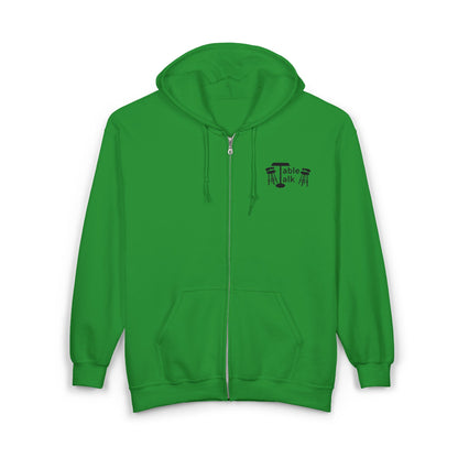 Table Talk Hoodie - Bar Stool Conversation Zip-Up Sweatshirt