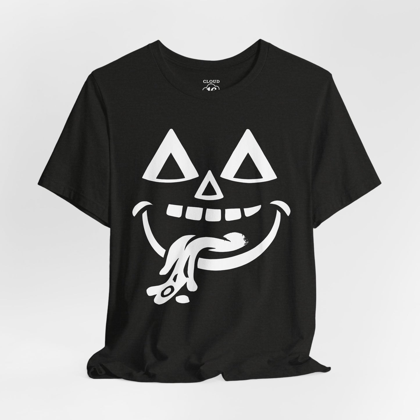 Halloween Pumpkin Face T-Shirt - Funny Fall Tee for Spooky Season