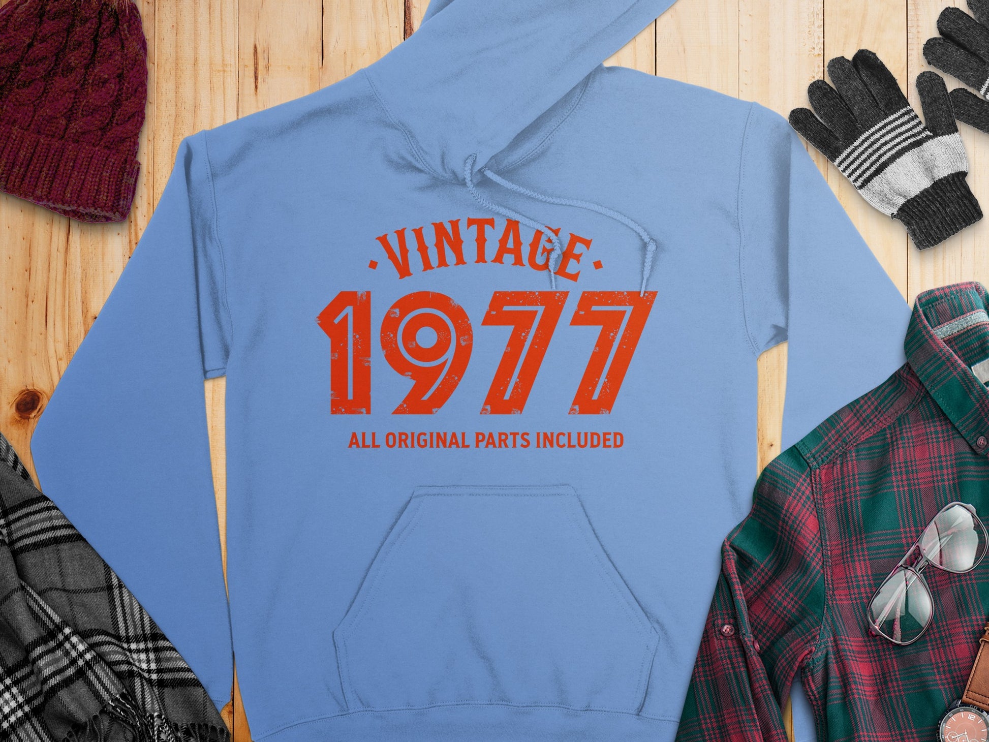 Vintage 1977 All Original Parts Included Hoodie