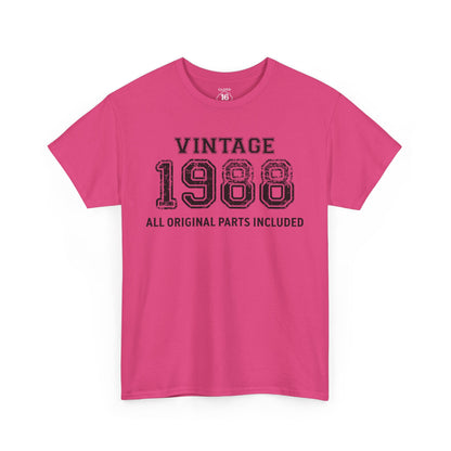 Vintage 1988 Retro T-Shirt - Premium Unisex Cotton Tee
