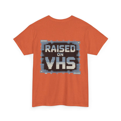 Raised on VHS Retro T-Shirt - Vintage 80s 90s Nostalgia Tee for Movie Lovers