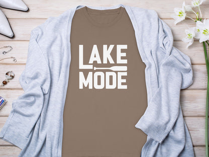 Lake Mode Graphic Tee Relaxed Fit Shirt Casual Top