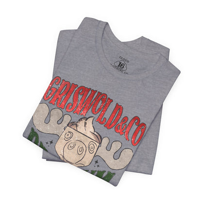 Griswold & Co. Premium Eggnog Christmas T-Shirt - Vintage Holiday Graphic Tee