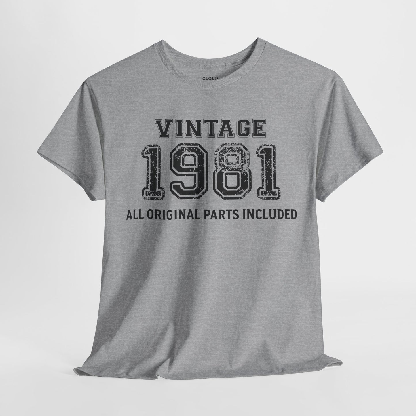 Vintage 1981 Retro T-Shirt - Premium Unisex Cotton Tee