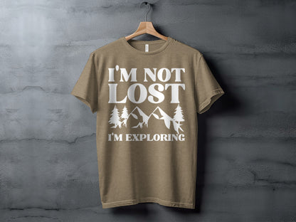 I Am Not Lost I Am Exploring Outdoors Nature T-Shirt T-Shirt - Outdoor & Adventure Collection - Mile Marker 16 Gear by Cloud 16 Clothing Co.
