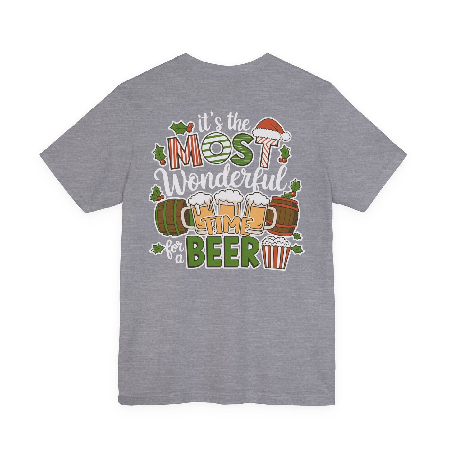 Scrappy Malone's Bar Christmas Tee — "It's the Most Wonderful Time for a Beer"