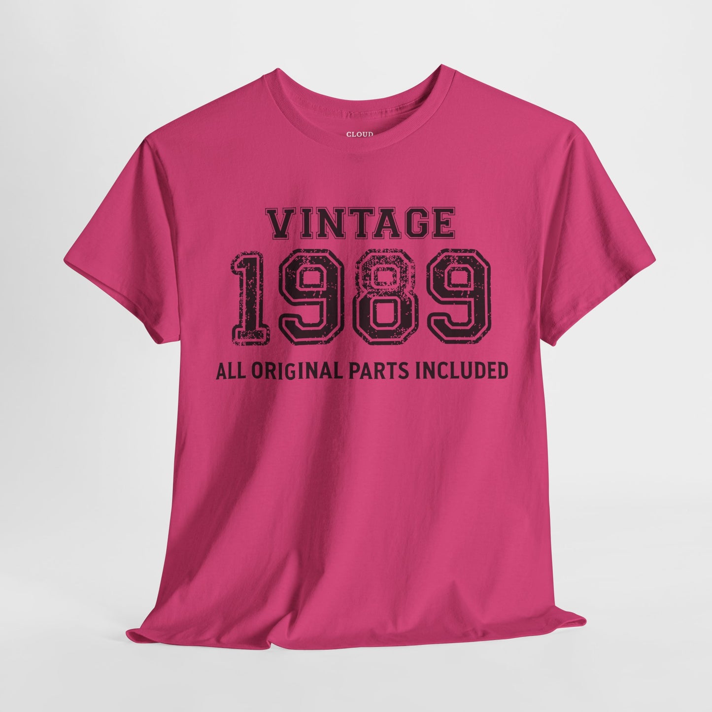 Vintage 1989 Retro T-Shirt - Premium Unisex Cotton Tee