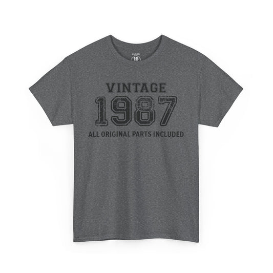 Vintage 1987 Retro T-Shirt - Premium Unisex Cotton Tee