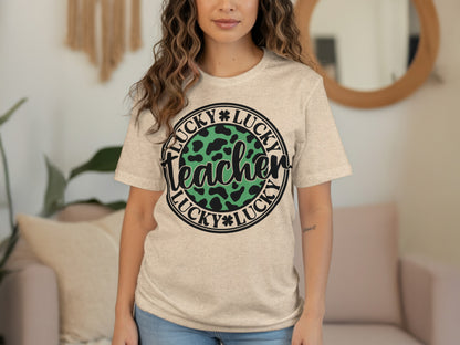 Lucky Teacher St. Patrick's Day Graphic T-Shirt