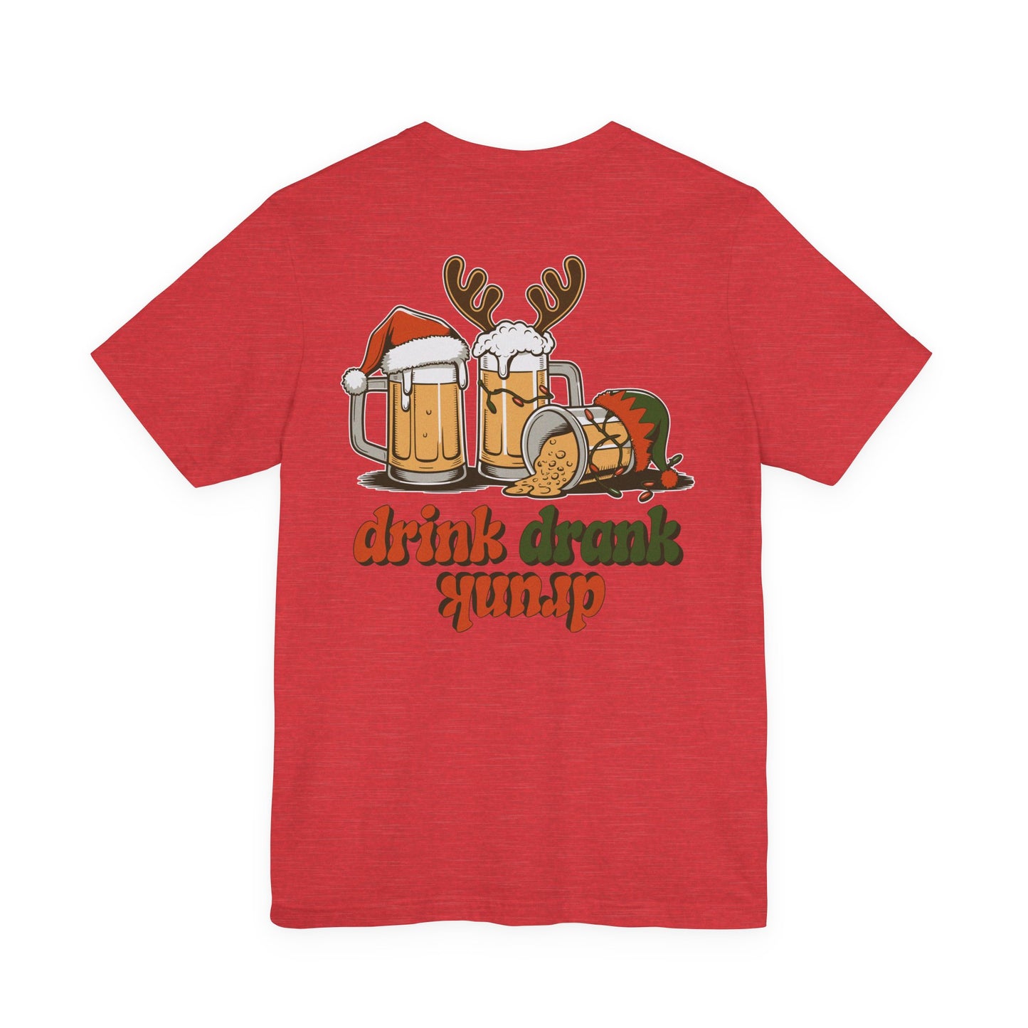 Scrappy Malone's Bar Christmas Tee — "Drink, Drank, Drunk" Holiday Shirt
