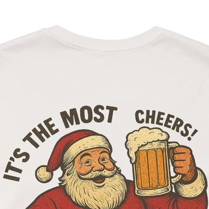 Scrappy Malone's Bar Christmas Tee — "It's the Most Wonderful Time for a Beer"