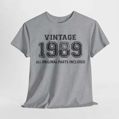 Vintage 1989 Retro T-Shirt - Premium Unisex Cotton Tee