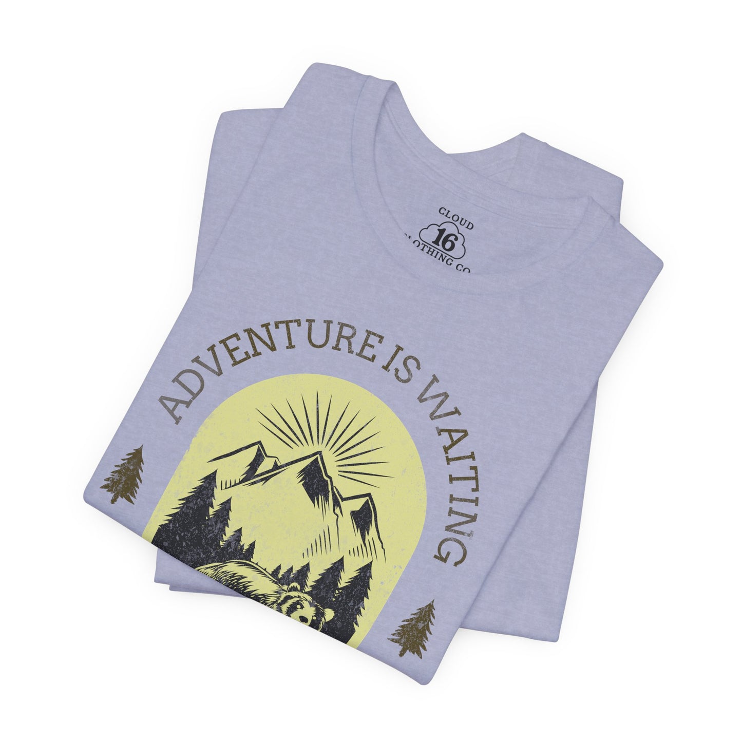 Adventure is Waiting Unisex Tee - Nature Lover Wilderness Hiking Shirt
