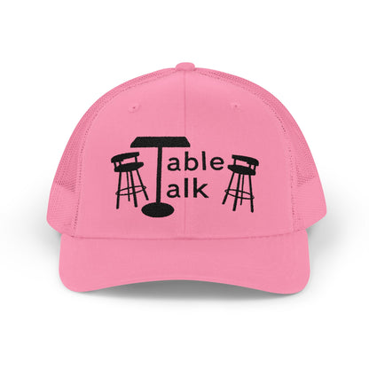 Table Talk Logo Embroidered Snapback Trucker Cap
