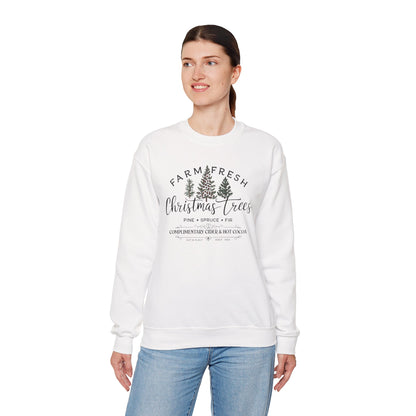 Farm Fresh Christmas Trees Crewneck Sweatshirt