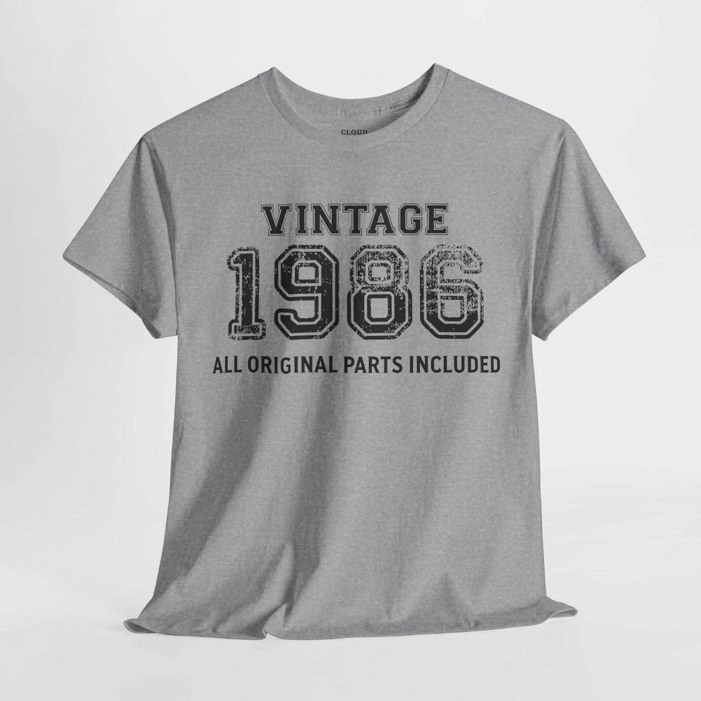 Vintage 1986 Retro T-Shirt - Premium Unisex Cotton Tee