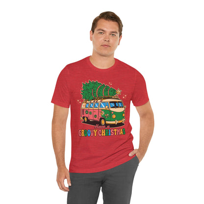 Have a Groovy Christmas - Vintage Van with Tree Shirt