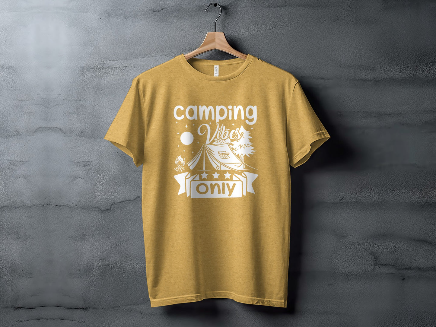 Camping Vibes Only Night Under the Stars T-Shirt T-Shirt - Outdoor & Adventure Collection - Mile Marker 16 Gear by Cloud 16 Clothing Co.