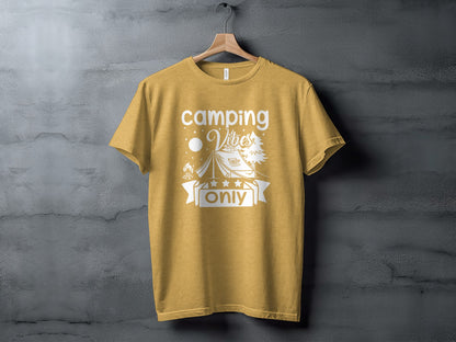 Camping Vibes Only Night Under the Stars T-Shirt T-Shirt - Outdoor & Adventure Collection - Mile Marker 16 Gear by Cloud 16 Clothing Co.