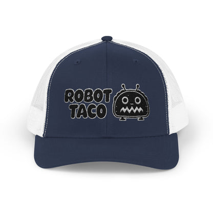 Robot Taco Snapback Trucker Cap - Fun Mesh Hat for Taco Lovers