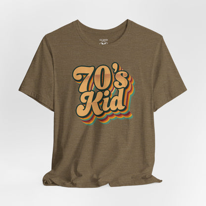 Retro 70s Kid T-Shirt - Vintage Unisex Tee for Nostalgia Lovers
