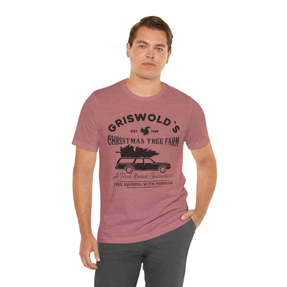 Griswold Christmas Tree Farm Vintage T-Shirt - Funny Holiday Graphic Tee
