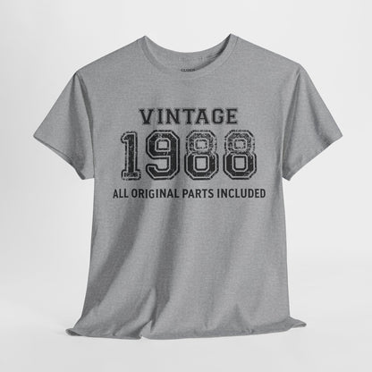 Vintage 1988 Retro T-Shirt - Premium Unisex Cotton Tee