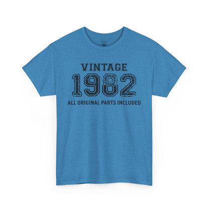 Vintage 1982 Retro T-Shirt - Premium Unisex Cotton Tee