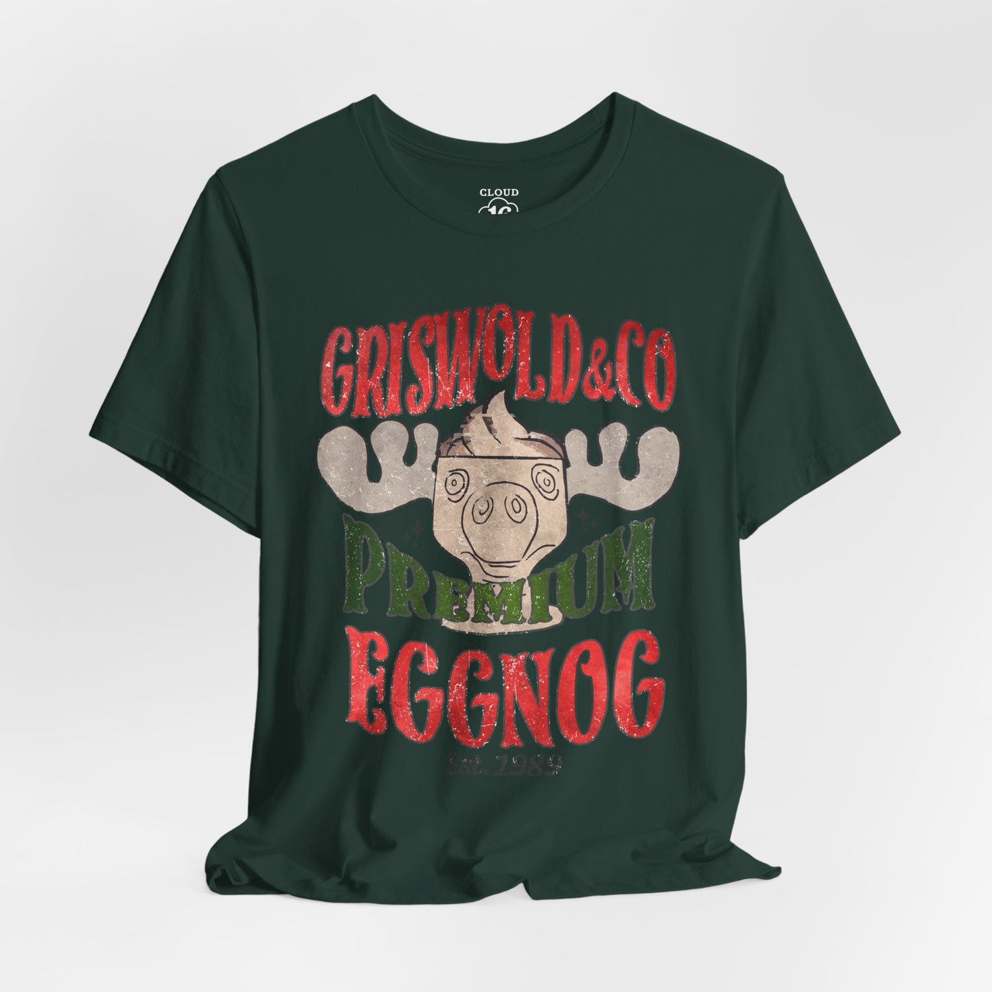 Griswold & Co. Premium Eggnog Christmas T-Shirt - Vintage Holiday Graphic Tee