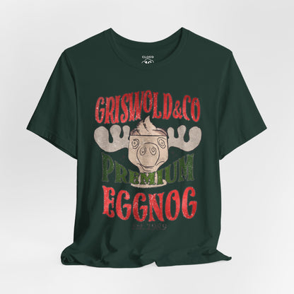 Griswold & Co. Premium Eggnog Christmas T-Shirt - Vintage Holiday Graphic Tee