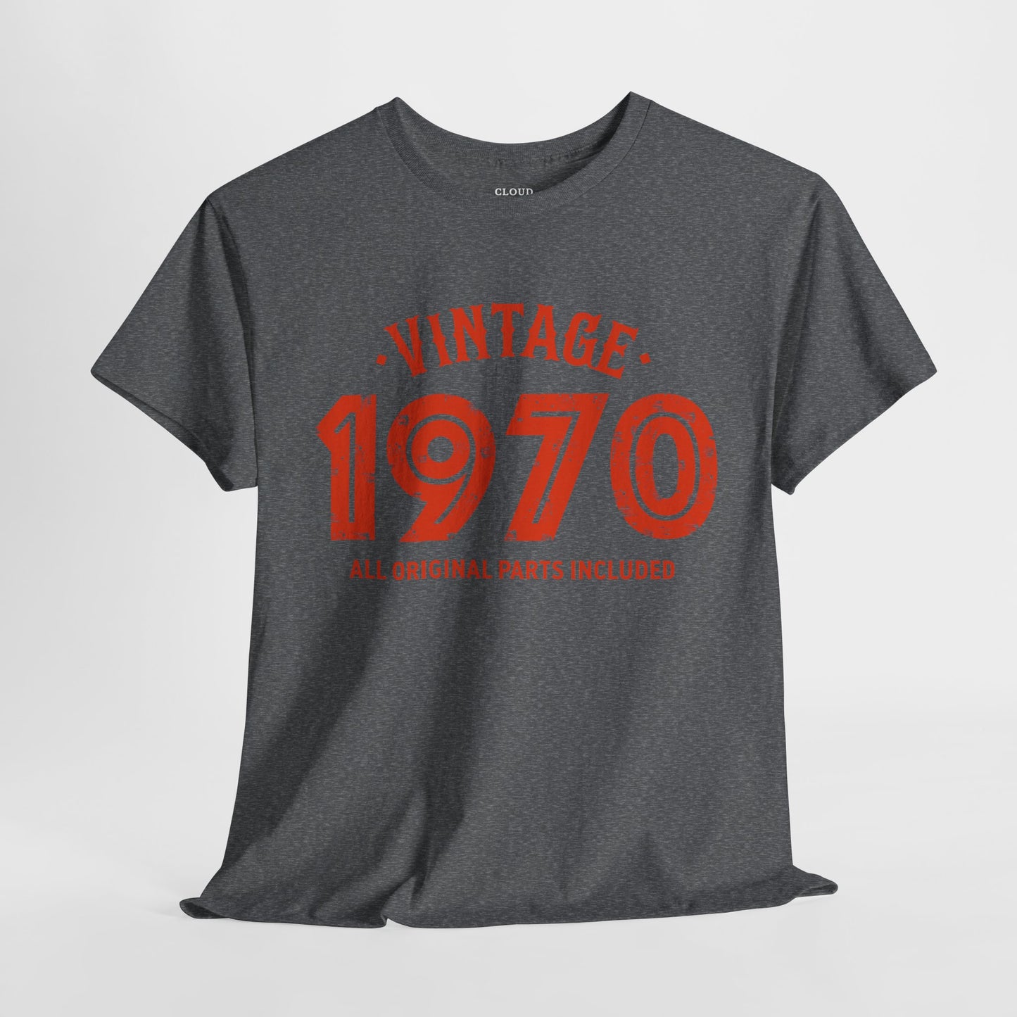 Vintage 1970 T-Shirt - Premium Unisex Heavy Cotton Retro Tee