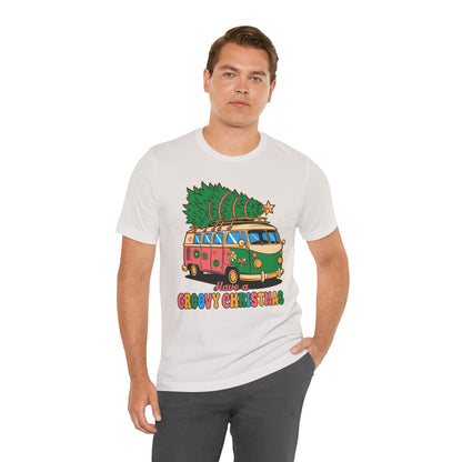 Have a Groovy Christmas - Vintage Van with Tree Shirt