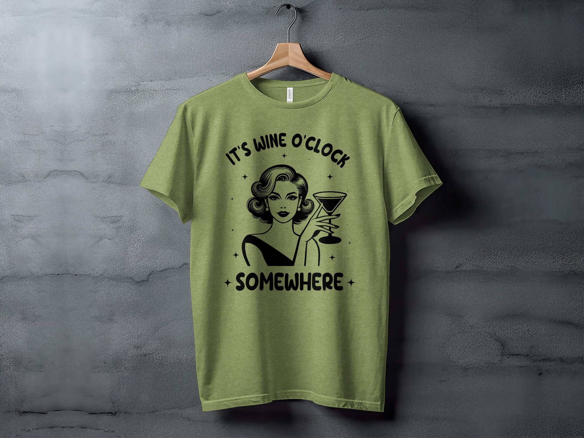 It's Wine O'clock Somewhere Graphic T-shirt Product