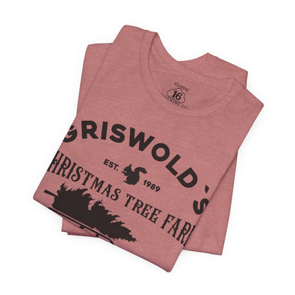 Griswold Christmas Tree Farm Vintage T-Shirt - Funny Holiday Graphic Tee