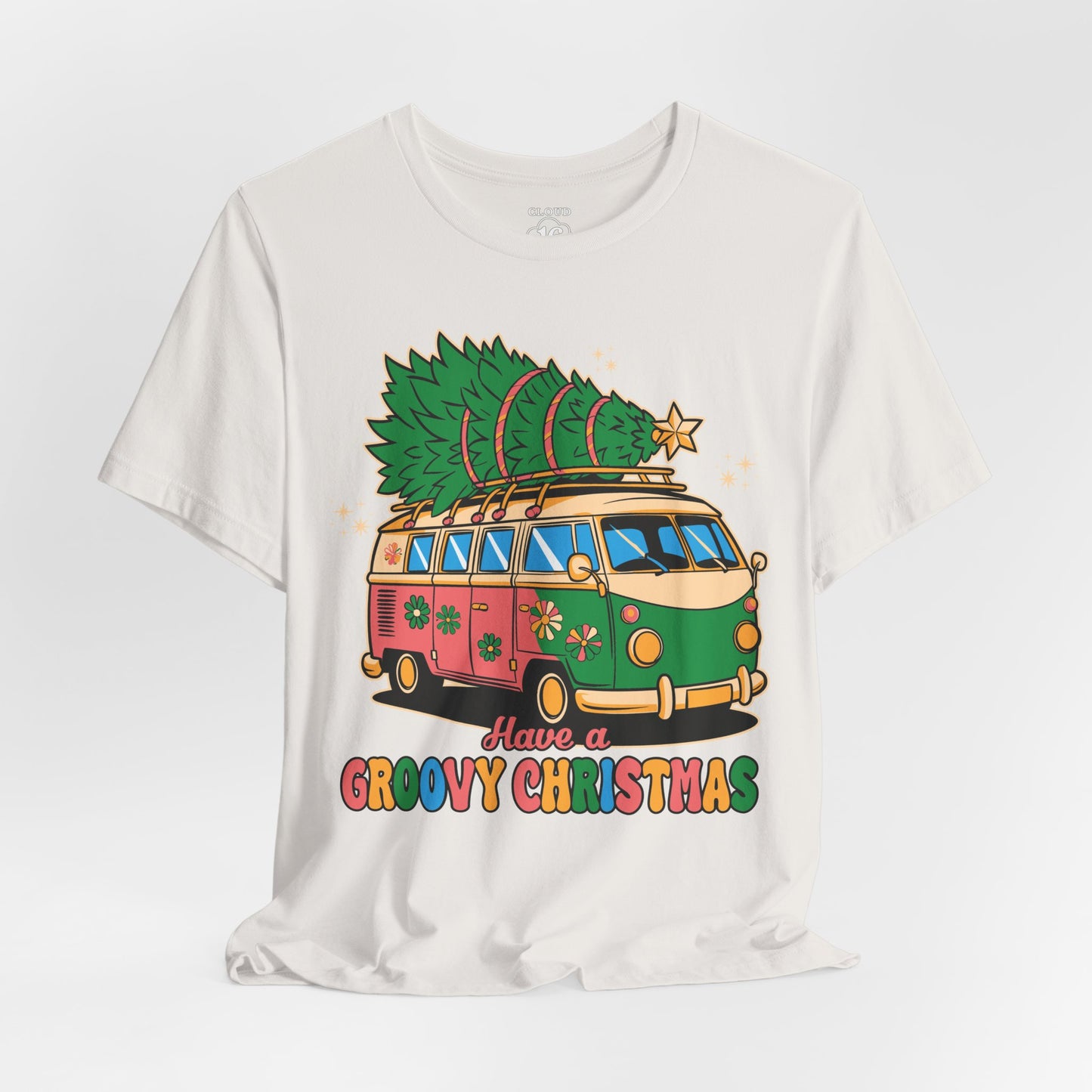 Have a Groovy Christmas - Vintage Van with Tree Shirt