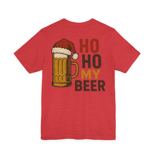 Scrappy Malone's Bar Christmas Tee — "Ho Ho My Beer" Beer Lover T-Shirt