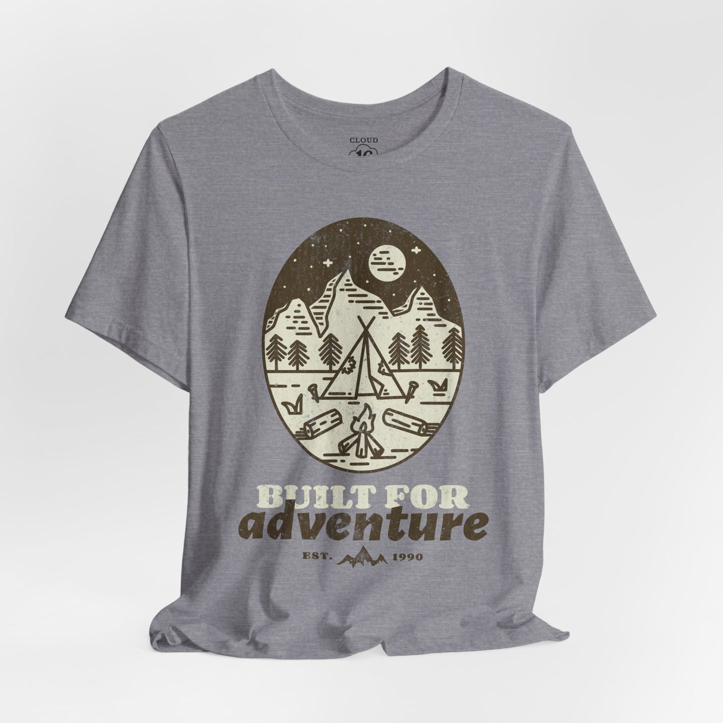 Built For Adventure Unisex Tee - Outdoor Hiking Camping Shirt