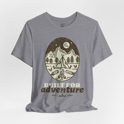 Built For Adventure Unisex Tee - Outdoor Hiking Camping Shirt