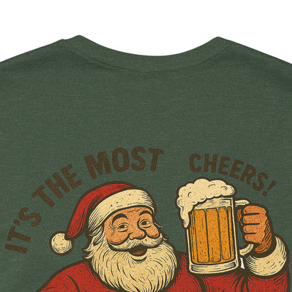Scrappy Malone's Bar Christmas Tee — "It's the Most Wonderful Time for a Beer"