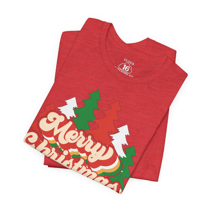 Retro Merry Christmas Tee - Vintage Holiday Unisex T-Shirt