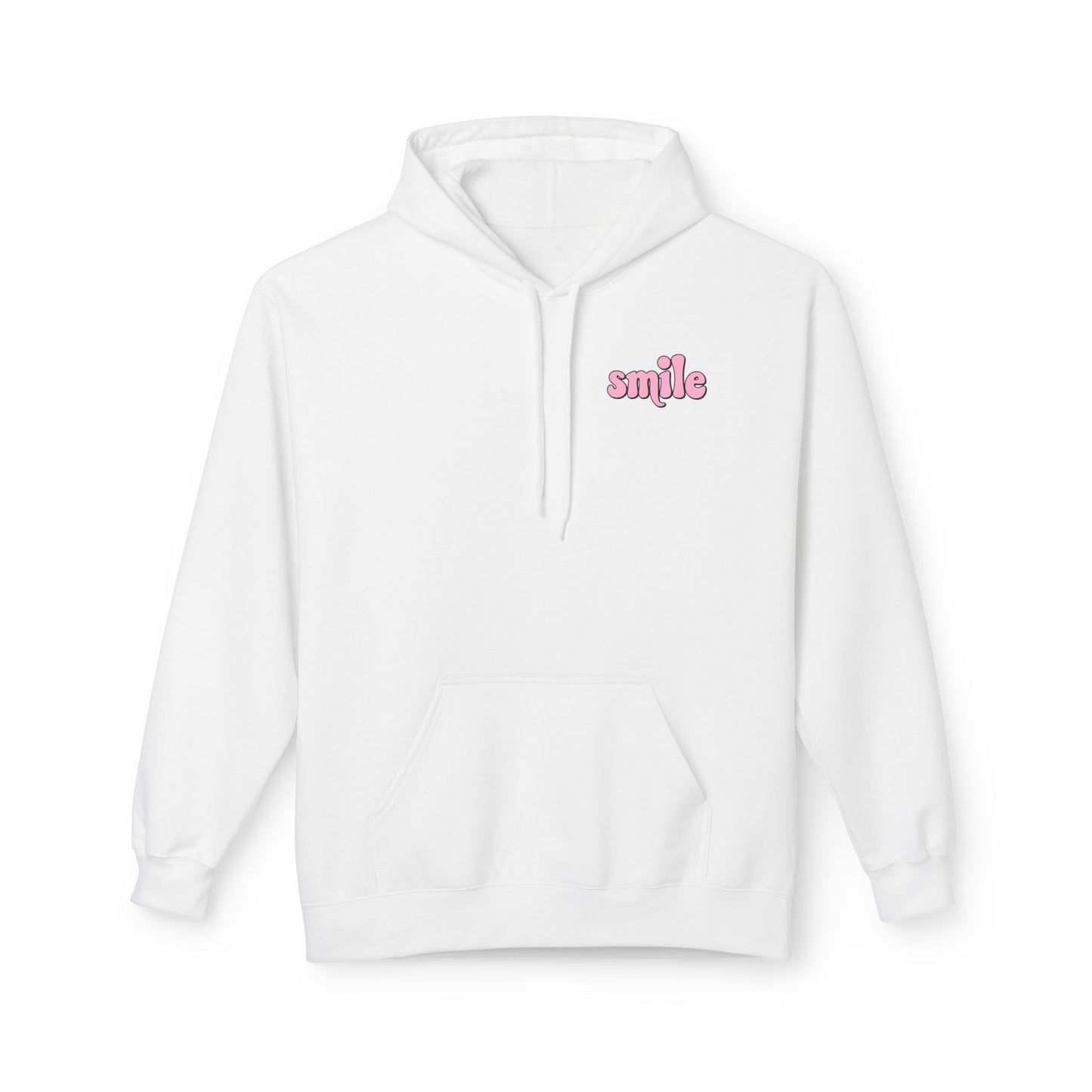 Smiley Flower Hoodie - Womens Fleece Hoodie