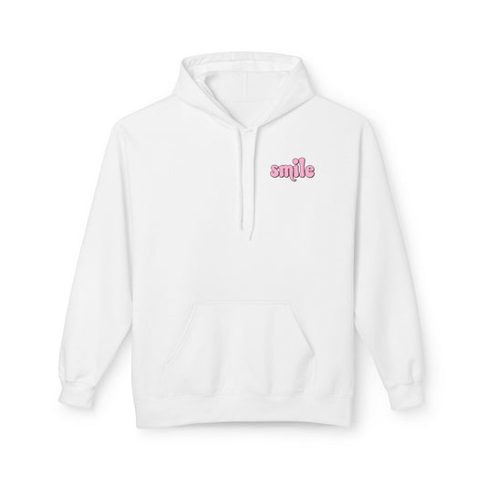 Smiley Flower Hoodie - Womens Fleece Hoodie