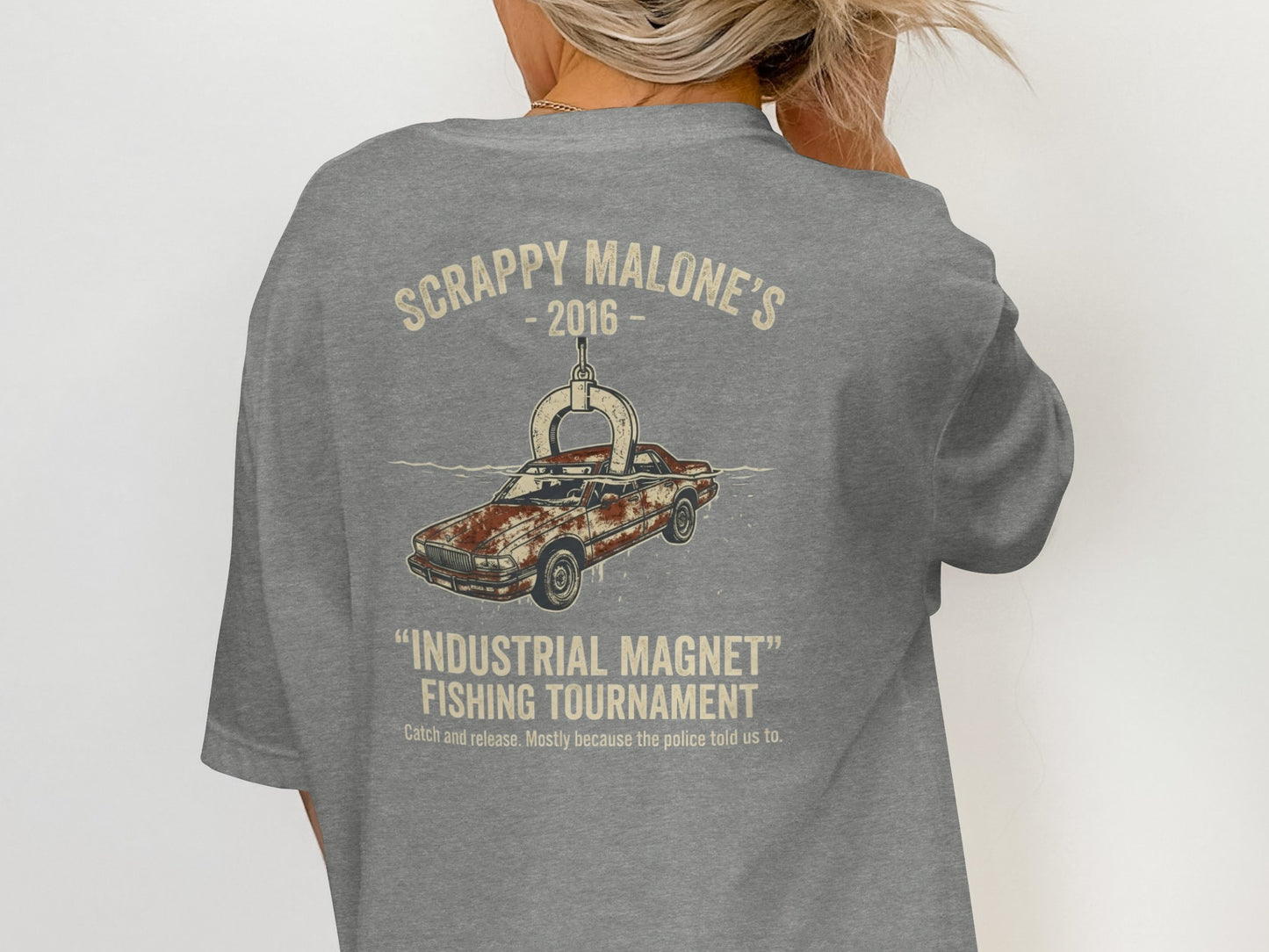Scrappy Malone's 2016 Industrial Magnet Fishing Tournament graphic.
