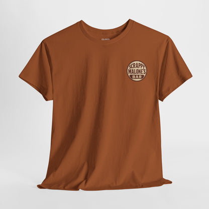 Scrappy Malone's Drinks Well With Others - Funny Drinking T-Shirt for Beer Lovers