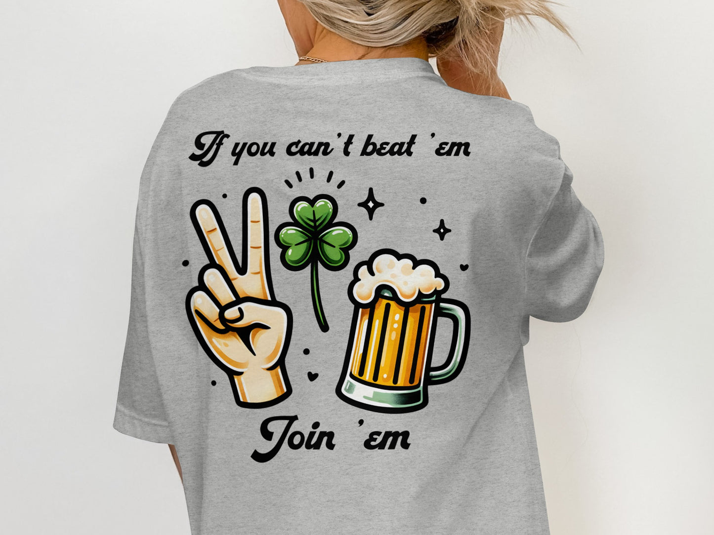 Scrappy Malone's Bar, St Patricks Day, Irish Bar, Shamrock, Retro Pub Sign, Custom Design T-Shirt - Scrappy Malone's Bar 100-Proof Humor - Cloud 16 Clothing Co.