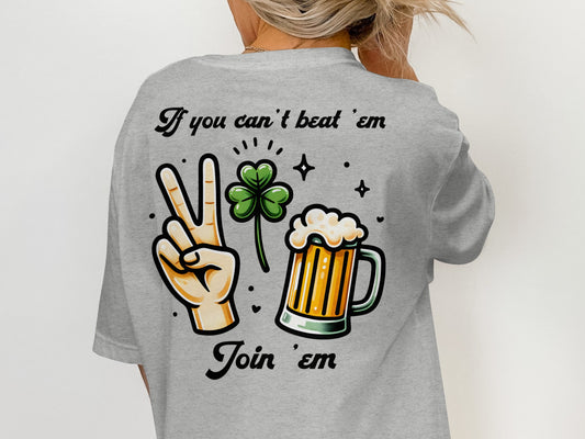 Scrappy Malone's Bar, St Patricks Day, Irish Bar, Shamrock, Retro Pub Sign, Custom Design T-Shirt - Scrappy Malone's Bar 100-Proof Humor - Cloud 16 Clothing Co.