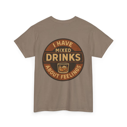 Scrappy Malone's Bar - Mixed Drinks & Feelings Unisex T-Shirt - Funny Bar Humor Tee