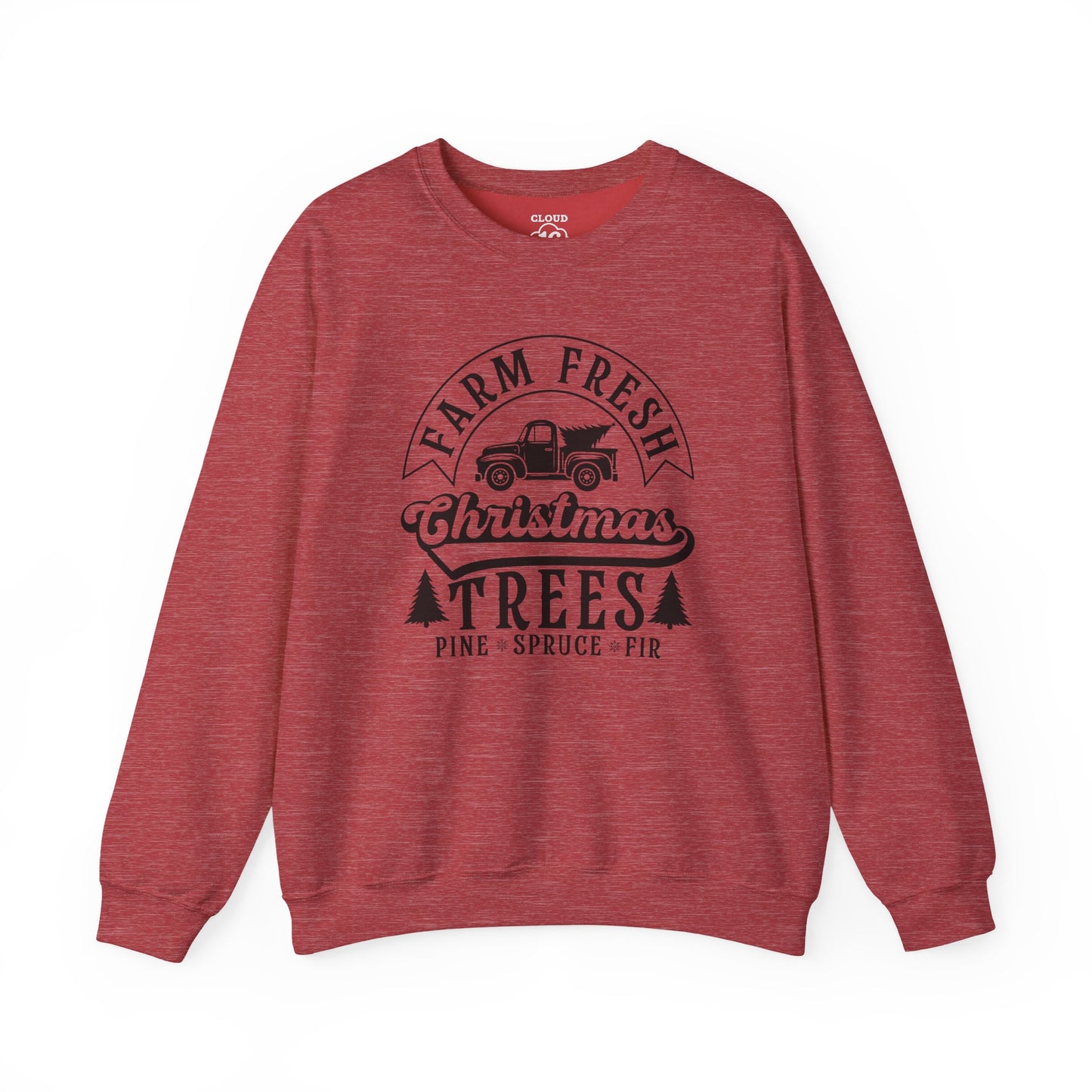 Farm Fresh Christmas Trees Sweatshirt - Festive Holiday Crewneck